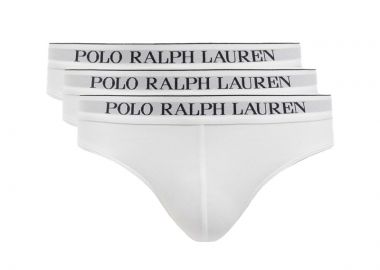 ΑΝΔΡΙΚΑ ΕΣΩΡΟΥΧΑ POLO RALPH LAUREN LOW RISE BRIEF 3 ΤΜΧ ΛΕΥΚΟ - POLO RALPH LAUREN - 