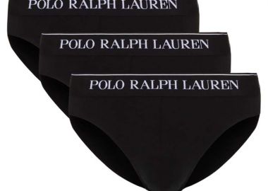 ΑΝΔΡΙΚΑ ΕΣΩΡΟΥΧΑ POLO RALPH LAUREN LOW RISE BRIEF 3 ΤΜΧ ΜΑΥΡΟ - POLO RALPH LAUREN - 