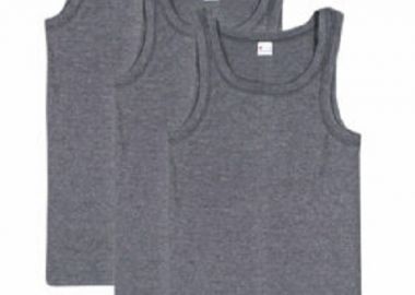 Ανδρικά Φανελάκια αμάνικα Giorgio Σετ 3 τεμαχίων - Ανθρακί Ανθρακί - Giorgio - 