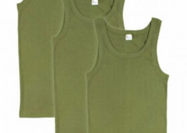 Ανδρικά Φανελάκια αμάνικα Giorgio Σετ 3 τεμαχίων - Λαδί Λαδί - Giorgio - 