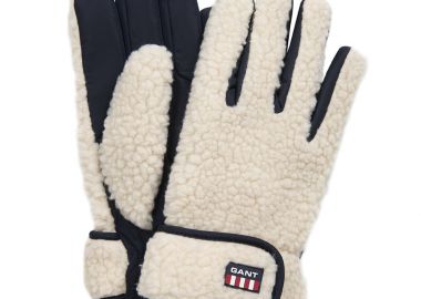ΑΝΔΡΙΚΑ ΓΑΝΤΙΑ PILE GLOVES ΕΚΡΟΥ - GANT - 