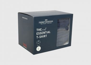 Ανδρικά μονόχρωμα t-shirts (σετ 2 τεμ.) - FUNKY BUDDHA - 