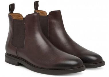 ΑΝΔΡΙΚΑ ΠΑΠΟΥΤΣΙΑ ASHER CHELSEA BOOTS MID CUT POLO RALPH LAUREN ΣΚΟΥΡΟ ΚΑΦΕ - POLO RALPH LAUREN - 