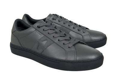 ΑΝΔΡΙΚΑ ΠΑΠΟΥΤΣΙΑ HUGO SNEAKERS MORRIE ΣΚΟΥΡΟ ΓΚΡΙ - HUGO - 