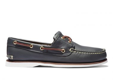 ΑΝΔΡΙΚΑ ΠΑΠΟΥΤΣΙΑ TIMBERLAND ΚΛΑΣΣΙΚΑ ΔΕΡΜΑΤΙΝΑ BOAT ΜΠΛΕ - TIMBERLAND - 