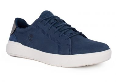 ΑΝΔΡΙΚΑ ΠΑΠΟΥΤΣΙΑ TIMBERLAND SENECA BAY LOW SNEAKERS ΔΕΡΜΑΤΙΝΑ ΣΚΟΥΡΟ ΜΠΛΕ - TIMBERLAND - 