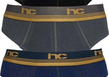 ΑΝΔΡΙΚΑ ΣΛΙΠ NINA CLUB ΣΕΤ 3 ΤΕΜΑΧΙΩΝ NC611 ΜΑΥΡΟ-ΓΚΡΙ-ΜΠΛΕ ΜΑΥΡΟ-ΓΚΡΙ-ΜΠΛΕ - Nina Club - 