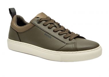 ΑΝΔΡΙΚΑ SNEAKERS HUGO Morrie_tenn_grpuny ΣΚΟΥΡΟ ΠΡΑΣΙΝΟ - HUGO - 