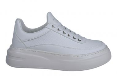 Ανδρικά Sneakers Renato Garini DAVEB-600 Λευκό Λευκό Στάμπα V5700060302P - Renato Garini - 