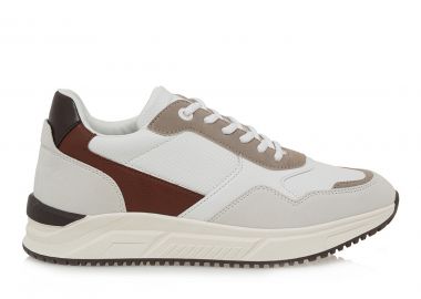 Ανδρικά Sneakers Renato Garini Malvin-001 Λευκό Πολύχρωμο U5700100249S - Renato Garini - 