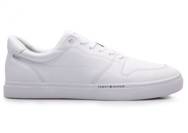 Ανδρικά Sneakers Tommy Hilfiger Leather FM0FM04139 YBR Λευκό - Tommy Hilfiger - 