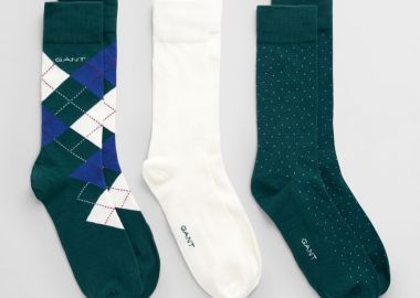 Ανδρικές Κάλτσες Gant Σετ 3 Ζευγών 9960314 310 Deep Forest - Gant - 