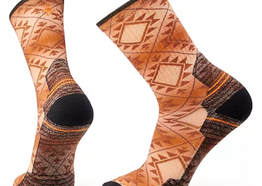 ΑΝΔΡΙΚΕΣ ΚΑΛΤΣΕΣ HIKE CUSHION SOUTHWEST TILE PRINT CREW SOCKS ΠΟΡΤΟΚΑΛΙ - SMARTWOOL - 