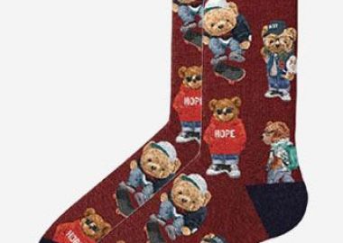 ΑΝΔΡΙΚΕΣ ΚΑΛΤΣΕΣ JOHN FRANK TEDDY JFLSFUN68 ΜΠΟΡΝΤΩ Μπορντό - John Frank - 