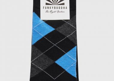 Ανδρικές κάλτσες με καρό σχέδιο - FUNKY BUDDHA - 