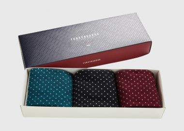 Ανδρικές κάλτσες με σχέδιο (σετ 3 τεμ.) - FUNKY BUDDHA - 