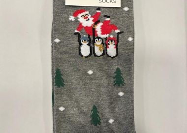 Ανδρικές κάλτσες με σχέδιο Αι Βασίλης - SOU - 