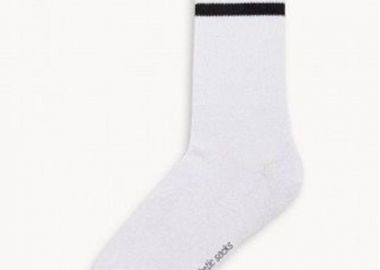 Ανδρικές κάλτσες με σχέδιο λωρίδες μαύρες - SOU - 