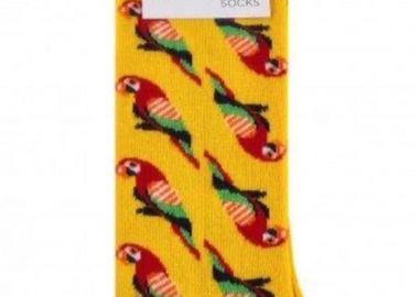 Ανδρικές κάλτσες με σχέδιο παπαγάλο - SOU - 