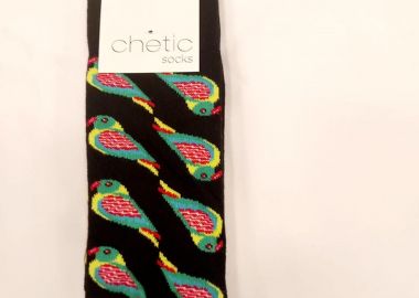 Ανδρικές κάλτσες με σχέδιο παπαγάλο - SOU - 