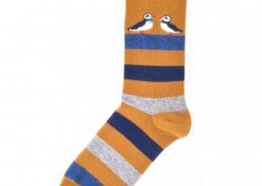 Ανδρικές κάλτσες με σχέδιο περιστέρια - SOU - 