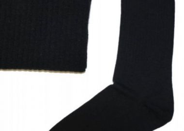 Ανδρικές κάλτσες μονόχρωμες σε μαύρο - chetic socks - 