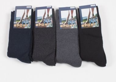 ΑΝΔΡΙΚΕΣ ΚΑΛΤΣΕΣ ΠΕΤΣΕΤΕ SPORT RACK 4 ΤΕΜ ΑΣΟΡΤΙ ΣΚΟΥΡΟ - - Sport - 