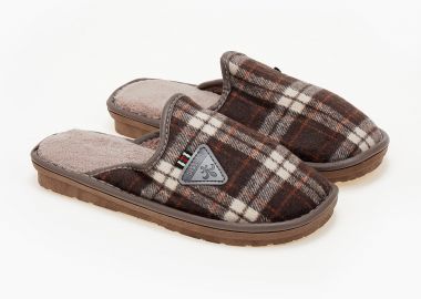 Ανδρικές καρό παντόφλες - Καφέ - Issue - 