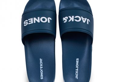 Ανδρικές Με Φάσα Σαγιονάρες Θαλάσσης Jack & Jones Jfwlarry Pool Slider 12184277 - JACK & JONES - 