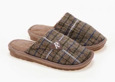 Ανδρικές παντόφλες - Καφέ - Issue - 