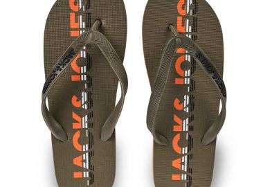Ανδρικές Σαγιονάρες Θαλάσσης Jack & Jones Jfwlogo Flip Flop 12230641 - JACK & JONES - 
