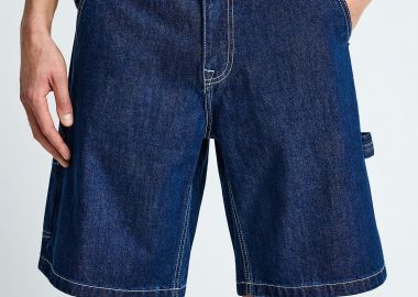 Ανδρική baggy βαμβακερή βερμούδα τζην - FUNKY BUDDHA - 