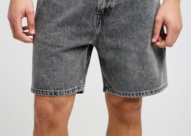 Ανδρική baggy τζην βερμούδα από βαμβάκι - FUNKY BUDDHA - 