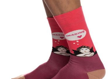 ΑΝΔΡΙΚΗ ΒΑΜΒΑΚΕΡΗ ΚΑΛΤΣΑ ΙΝΙΖΙΟ ΑΓΓΕΛΑΚΙ 4195-11-2 ΚΟΚΚΙΝΟ - INIZIO - 