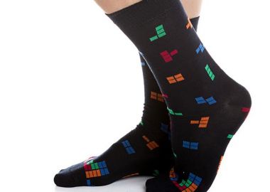 ΑΝΔΡΙΚΗ ΒΑΜΒΑΚΕΡΗ ΚΑΛΤΣΑ INIZIO ΜΕ ΣΧΕΔΙΟ TETRIS 4103 ΜΠΛΕ - INIZIO - 