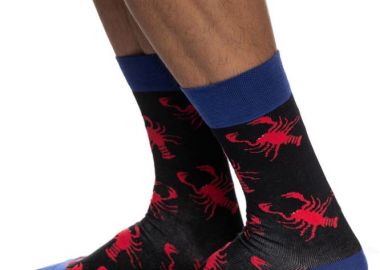 ΑΝΔΡΙΚΗ ΒΑΜΒΑΚΕΡΗ ΚΑΛΤΣΑ ΙΝΙΖΙΟ ΣΧΕΔΙΟ ΑΣΤΑΚΟΥΣ 4195-04-4 ΜΑΥΡΟ - INIZIO - 