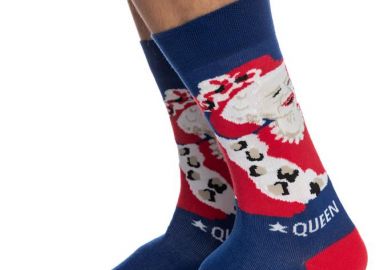 ΑΝΔΡΙΚΗ ΒΑΜΒΑΚΕΡΗ ΚΑΛΤΣΑ ΙΝΙΖΙΟ ΣΧΕΔΙΟ ΒΑΣΙΛΙΣΣΑ ΕΛΙΣΑΒΕΤ 4195-10-2 ΚΟΚΚΙΝΟ - INIZIO - 