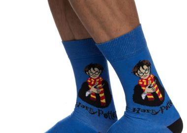 ΑΝΔΡΙΚΗ ΒΑΜΒΑΚΕΡΗ ΚΑΛΤΣΑ ΙΝΙΖΙΟ ΣΧΕΔΙΟ ΧΑΡΙ ΠΟΤΕΡ 4194-02-1 ΜΠΛΕ - INIZIO - 