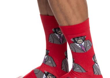 ΑΝΔΡΙΚΗ ΒΑΜΒΑΚΕΡΗ ΚΑΛΤΣΑ ΙΝΙΖΙΟ ΣΧΕΔΙΟ ΜΑΙΜΟΥ 4194-08-1 ΚΟΚΚΙΝΟ - INIZIO - 