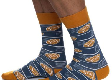 ΑΝΔΡΙΚΗ ΒΑΜΒΑΚΕΡΗ ΚΑΛΤΣΑ ΙΝΙΖΙΟ ΣΧΕΔΙΟ ΡΑΓΚΜΠΙ 4195-06-3 ΜΠΛΕ - INIZIO - 