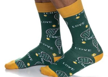 ΑΝΔΡΙΚΗ ΒΑΜΒΑΚΕΡΗ ΚΑΛΤΣΑ ΙΝΙΖΙΟ ΣΧΕΔΙΟ TENNIS 4195-06-1 ΠΡΑΣΙΝΟ - INIZIO - 