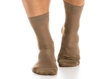 ΑΝΔΡΙΚΗ ΒΑΜΒΑΚΕΡΗ ΚΑΛΤΣΑ ΜΕΡΣΕΡΙΖΕ 4112 ΣΚΟΥΡΟ ΜΠΕΖ - INIZIO - 