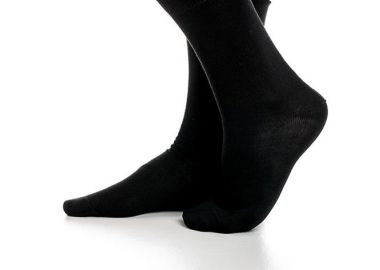 ΑΝΔΡΙΚΗ ΒΑΜΒΑΚΕΡΗ ΜΟΝΟΧΡΩΜΗ ΚΑΛΤΣΑ 3ΑΔΑ 4114 ΜΑΥΡΟ - GO - 