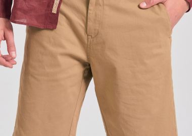 Ανδρική βερμούδα chino - The essentials - FUNKY BUDDHA - 