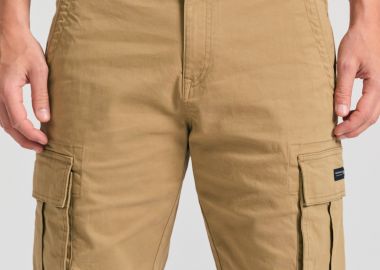 Ανδρική cargo βερμούδα - The essentials - FUNKY BUDDHA - 