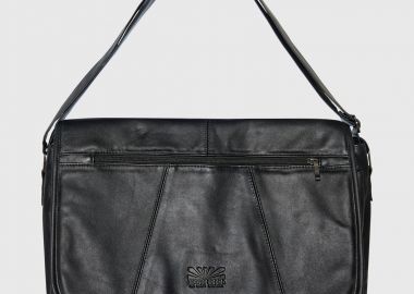 Ανδρική δερμάτινη τσάντα ώμου - FUNKY BUDDHA - 