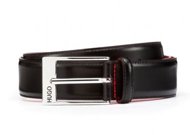 ΑΝΔΡΙΚΗ ΔΕΡΜΑΤΙΝΗ ΖΩΝΗ BARNEY ΜΑΥΡΟ - HUGO - 