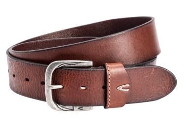 ΑΝΔΡΙΚΗ ΔΕΡΜΑΤΙΝΗ ΖΩΝΗ CAMEL ACTIVE ΑΣΗΜΙ ΑΓΚΡΑΦΑ ΣΚΟΥΡΟ ΚΑΦΕ - CAMEL ACTIVE - 