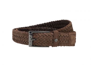 ΑΝΔΡΙΚΗ ΔΕΡΜΑΤΙΝΗ ΖΩΝΗ IZAC NABI ΠΛΕΚΤΗ ΚΑΦΕ - IZAC - 