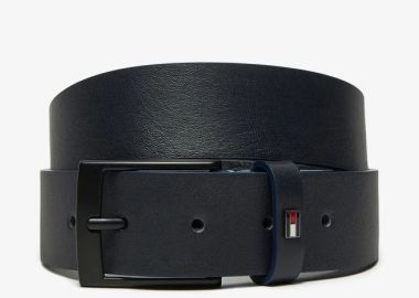 Ανδρική Δερμάτινη Ζώνη Tommy Hilfiger 3.5cm AM0AM13014-DW6 Μπλε - Tommy Hilfiger - 